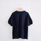 Cotton gathered sleeve pullover in Black