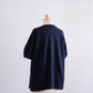 Cotton gathered sleeve pullover in Black