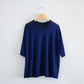 Soft cotton sheer pullover, Navy