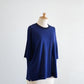 Soft cotton sheer pullover, Navy
