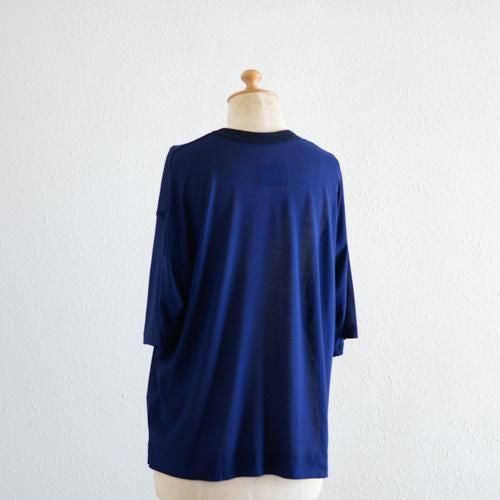 Soft cotton sheer pullover, Navy