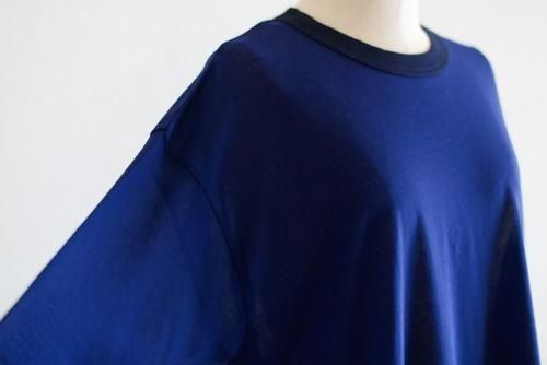 Soft cotton sheer pullover, Navy