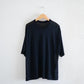 Soft cotton sheer pullover in Black