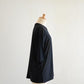 Soft cotton sheer pullover in Black