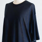 Soft cotton sheer pullover in Black