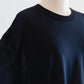 Soft cotton sheer pullover in Black