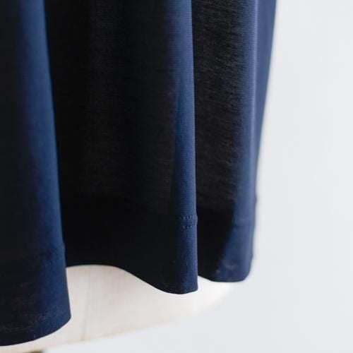 Soft cotton sheer pullover in Black