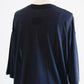 Soft cotton sheer pullover in Black