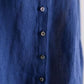 Soft Linen Cardigan Blouse Navy