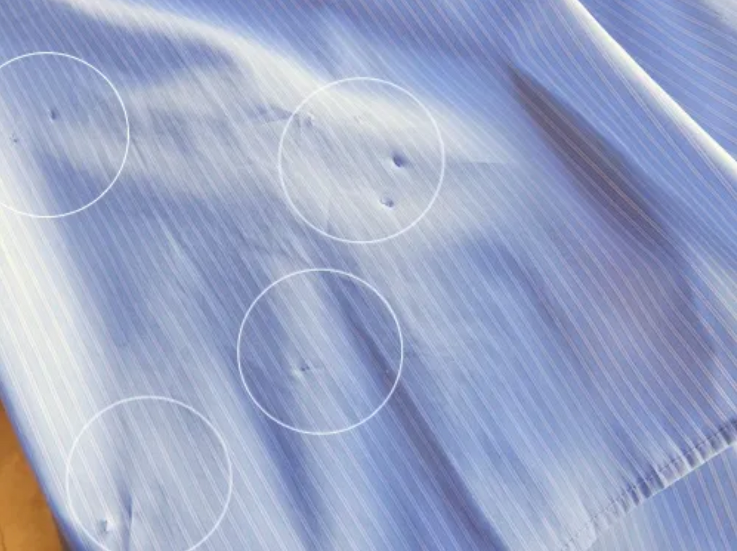 Cotton stand-collar blouse Blue Stripe B