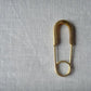 6 sets of brass safety pins