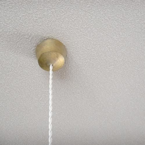 Conical pendant lamp, machined