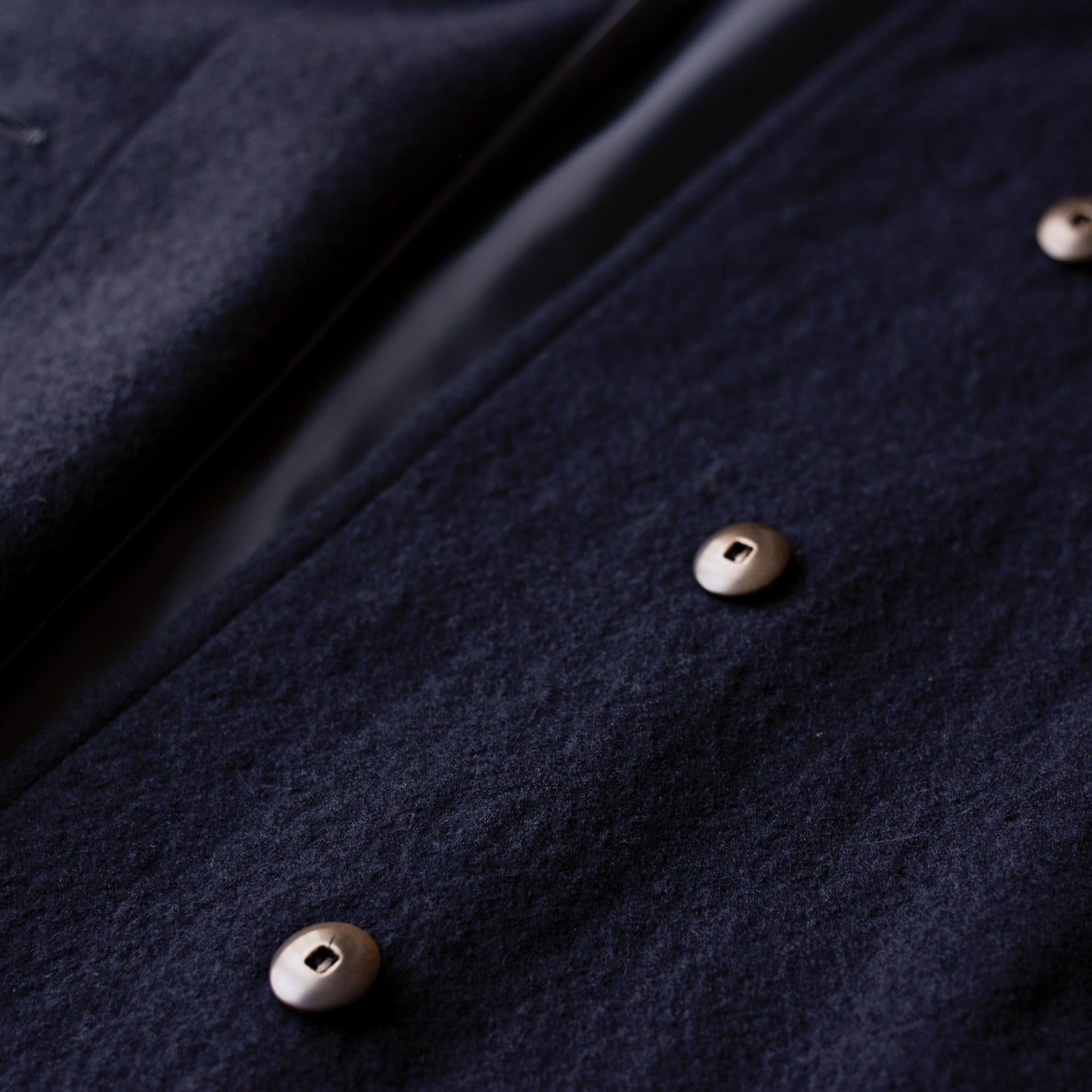 Wool collarless short jacket Black