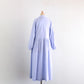 숄 칼라 랩 원피스 White×Navy