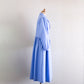 Shawl Collar Cache-Coeur Dress Sky Blue