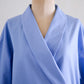 Shawl Collar Cache-Coeur Dress Sky Blue