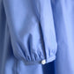Shawl Collar Cache-Coeur Dress Sky Blue
