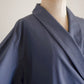 Shawl Collar Cache-Coeur Dress Charcoal Gray