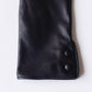 Silk-lined 2-button leather gloves in Black