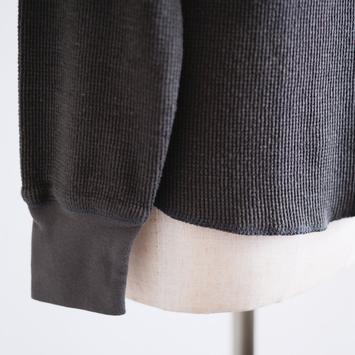 コットンワッフルロングスリーブシャツ Khaki