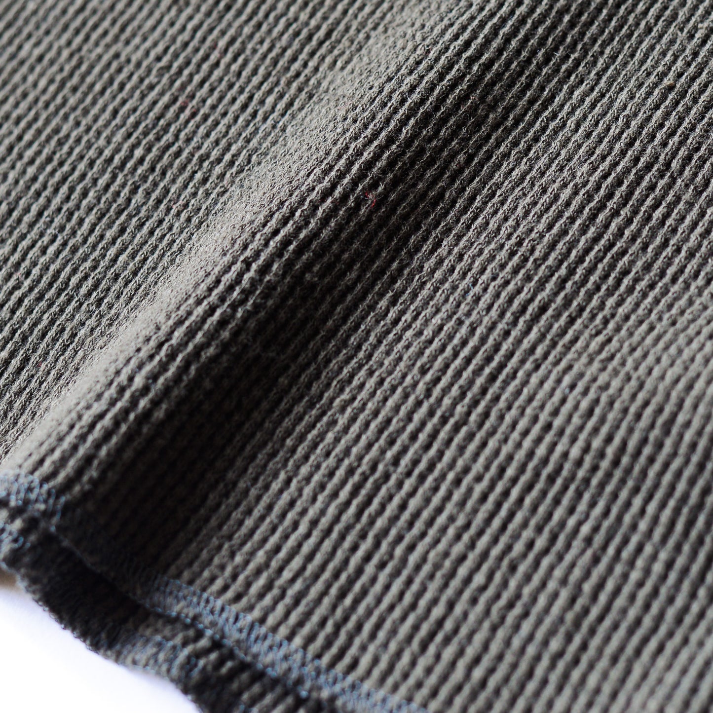 コットンワッフルロングスリーブシャツ Khaki