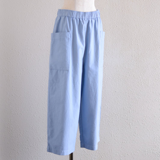 Cotton Side Pocket Pants Sax