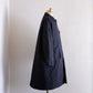 Cotton Quilted Reversible Long Coat Black