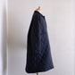 Cotton Quilted Reversible Long Coat Black