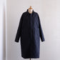 Cotton Quilted Reversible Long Coat Black