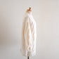 ウール手編みケーブルセーター Off White