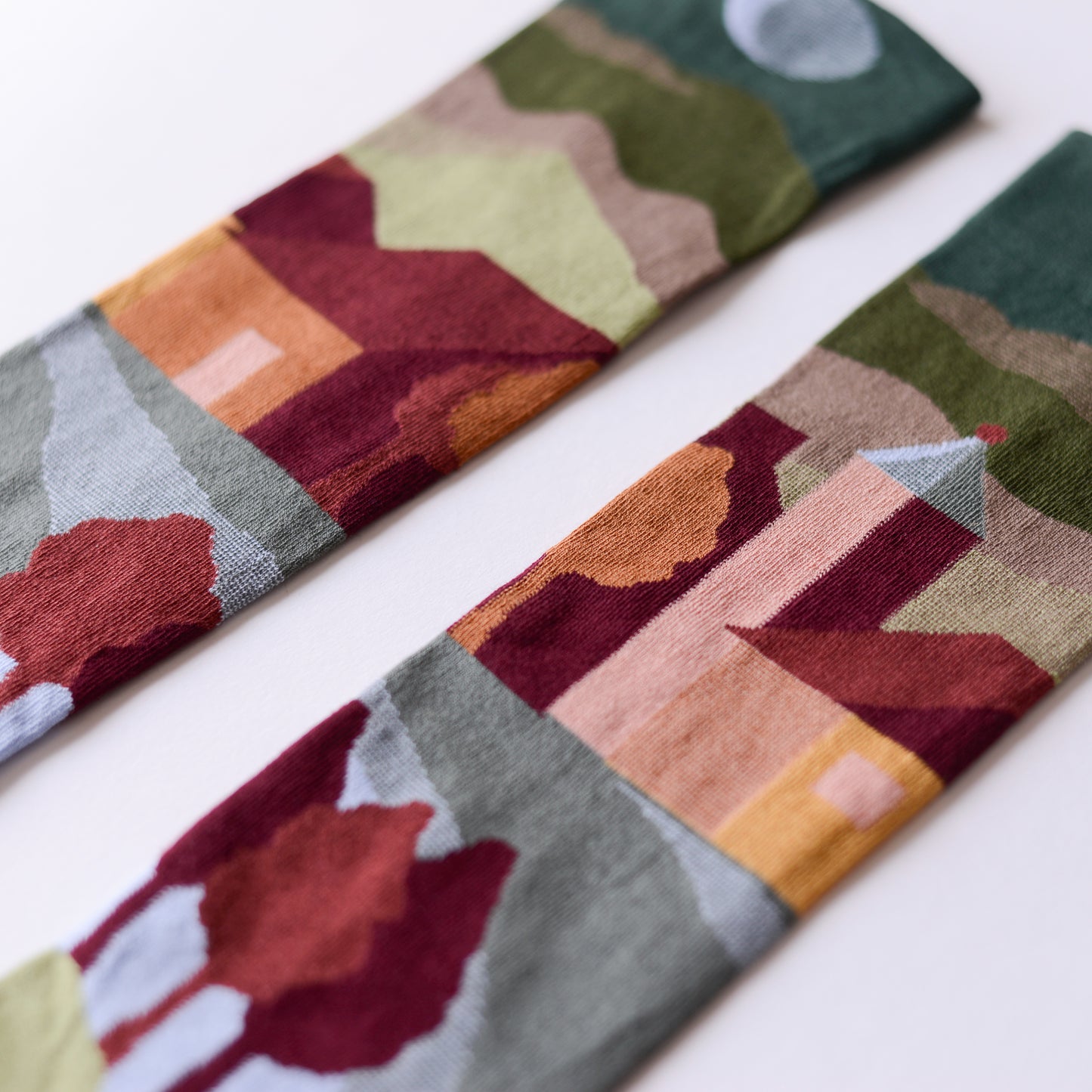 Pine Forest Landscape Knee-highs