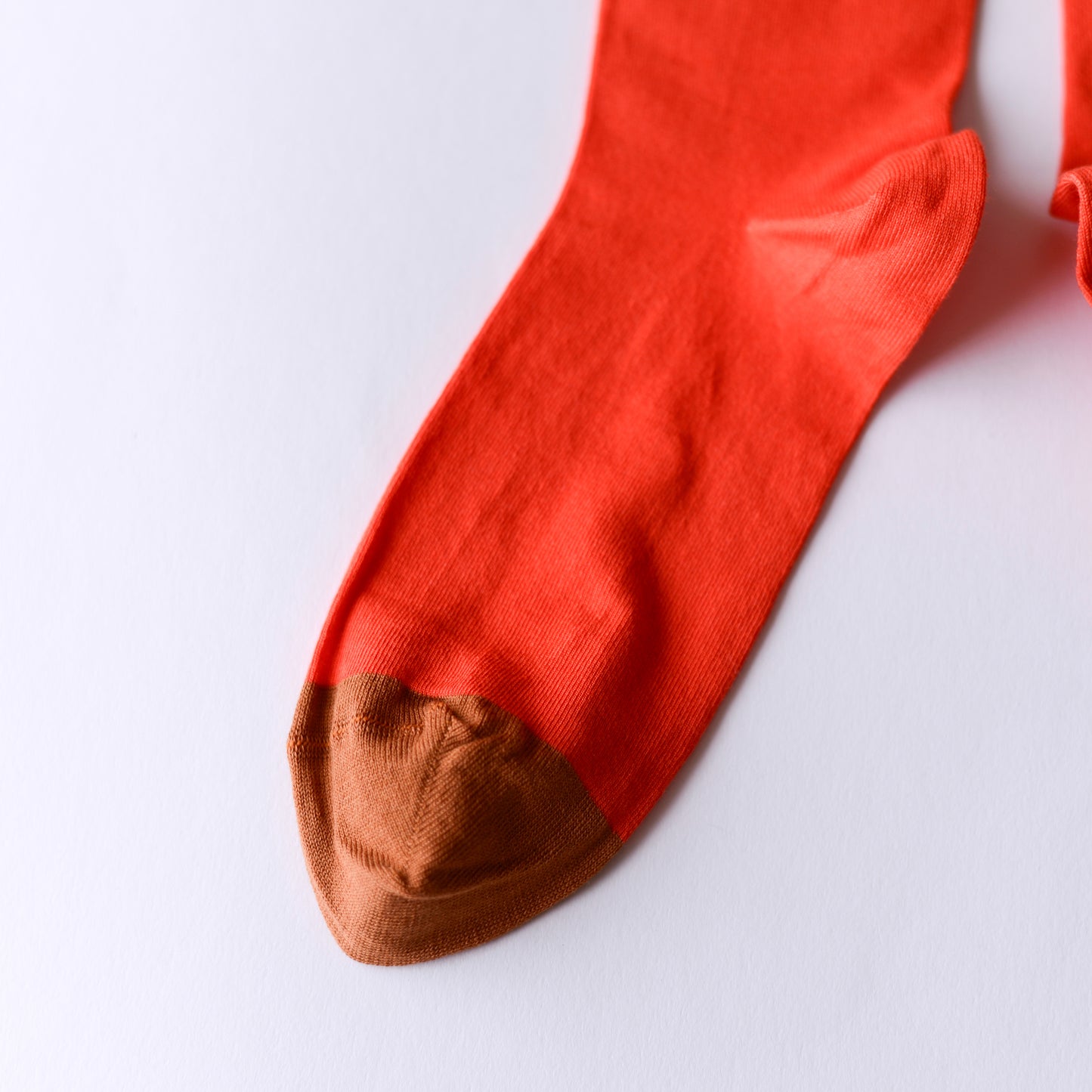 Chaussette Uni Vermillon