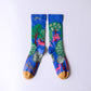 Cobalt Deer Socks