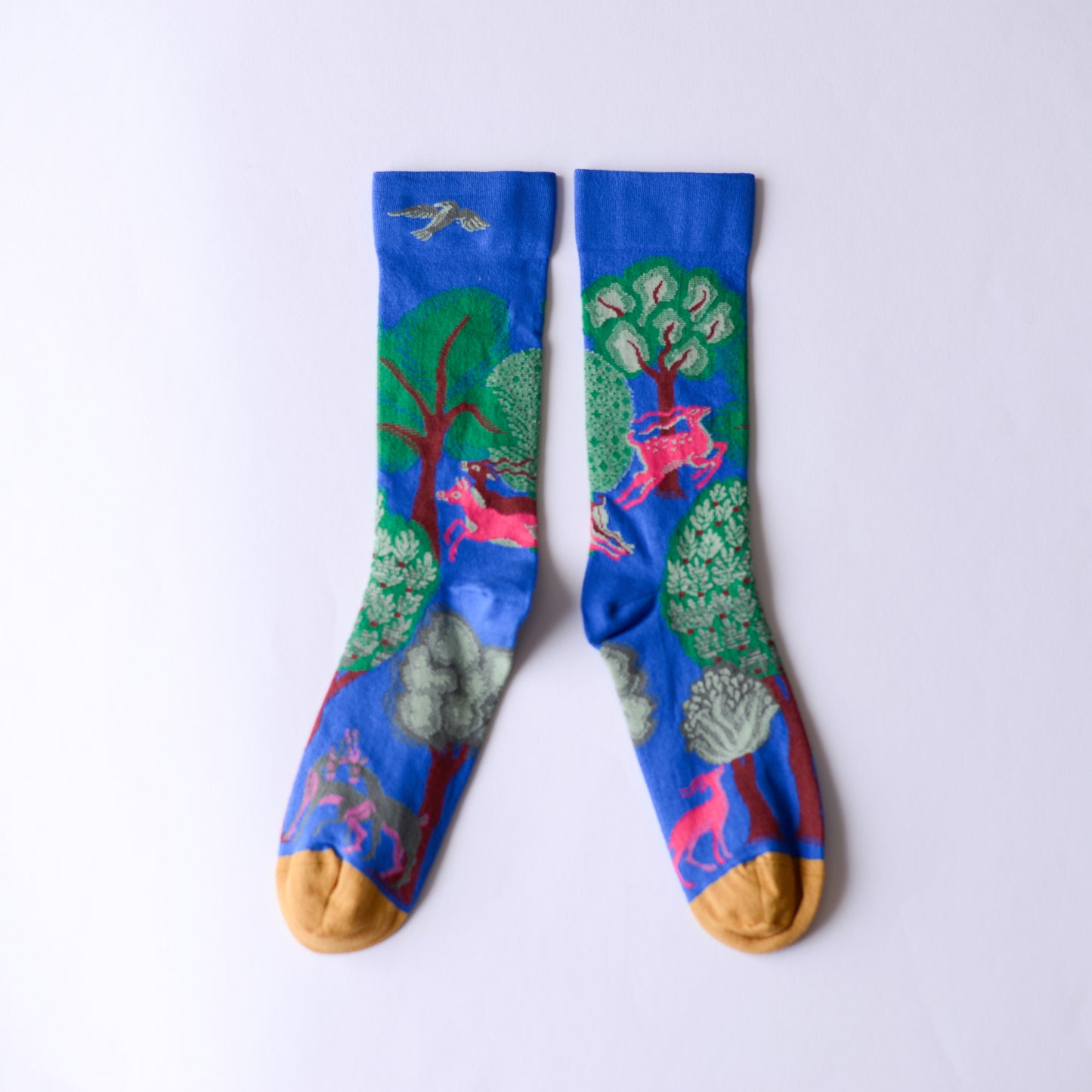 Cobalt Deer Socks