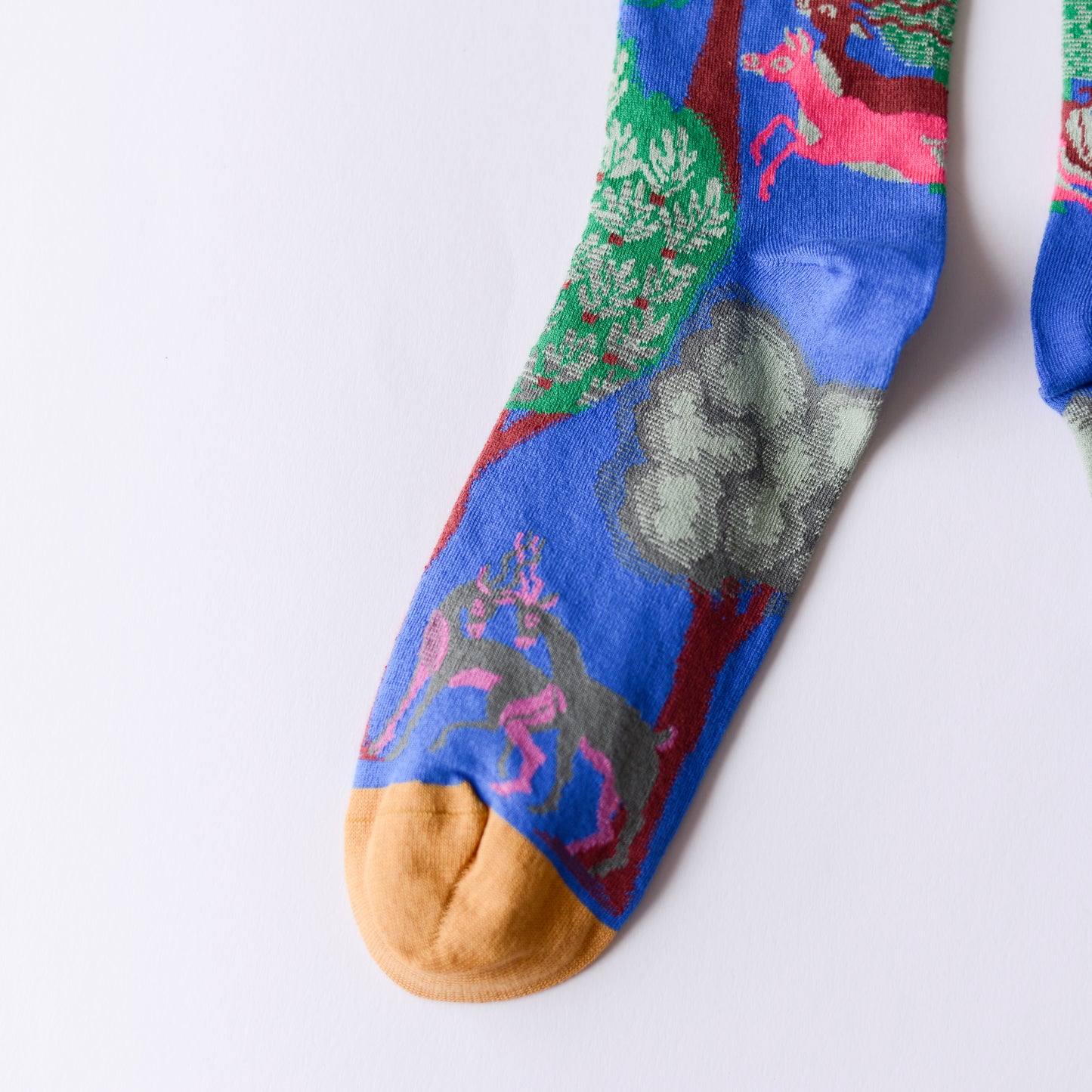 Cobalt Deer Socks