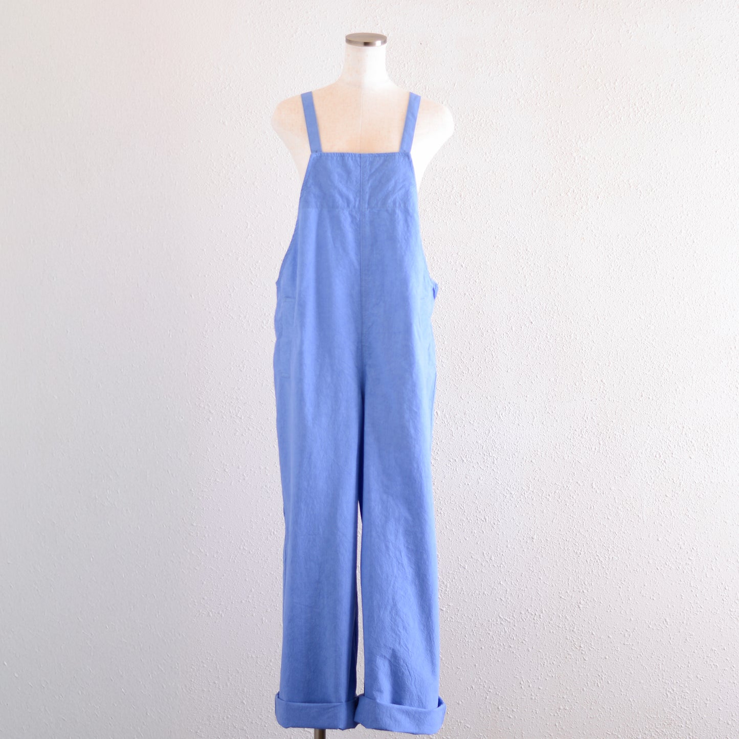 コットンリネンサロペット Blue