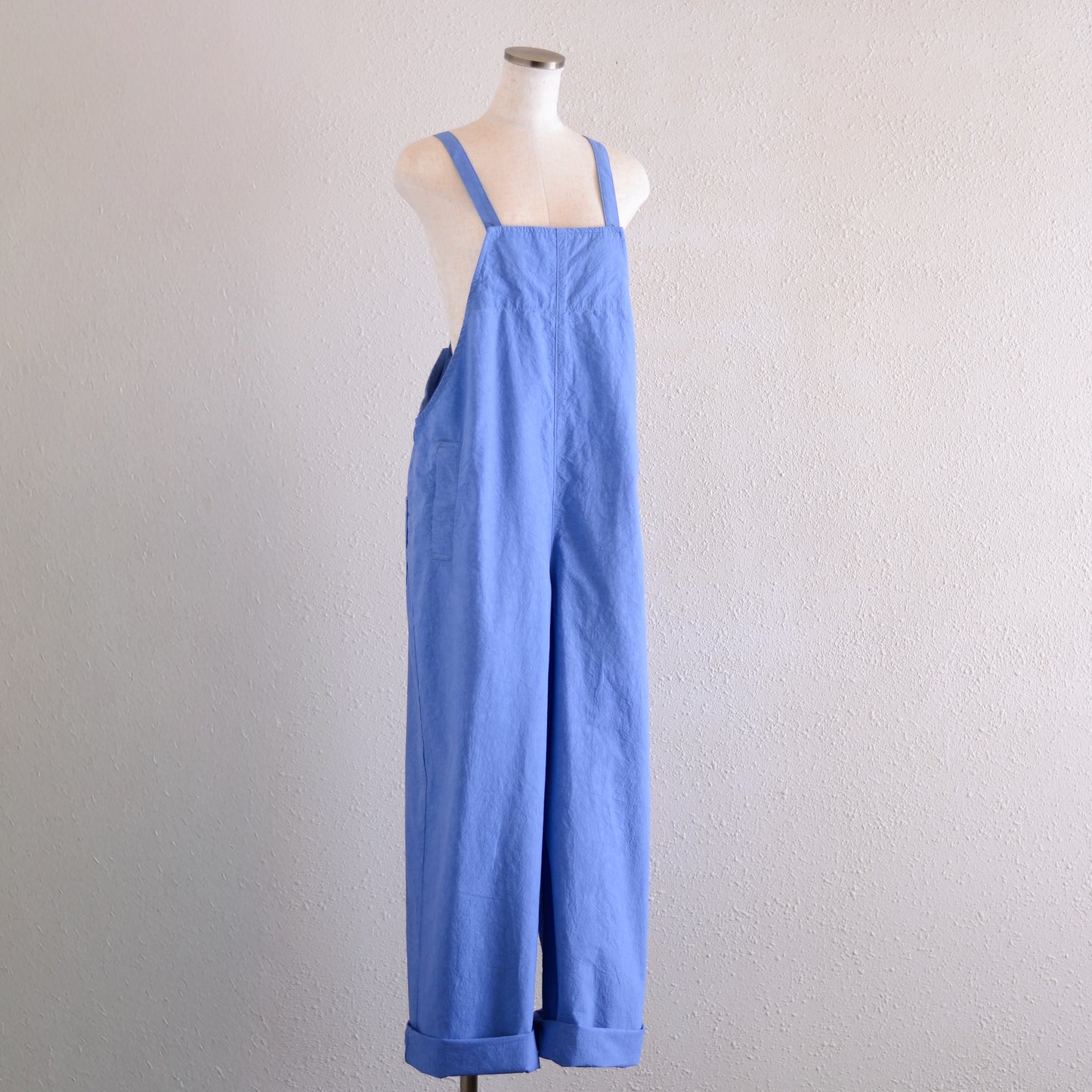 コットンリネンサロペット Blue