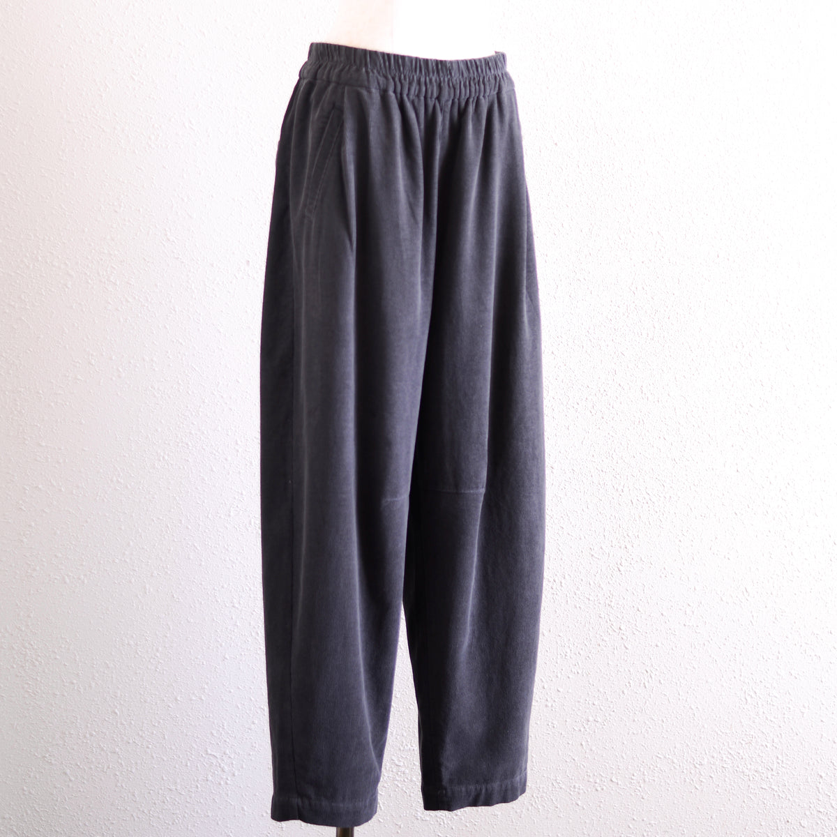 コットンイージーバレルパンツ Dark Brown