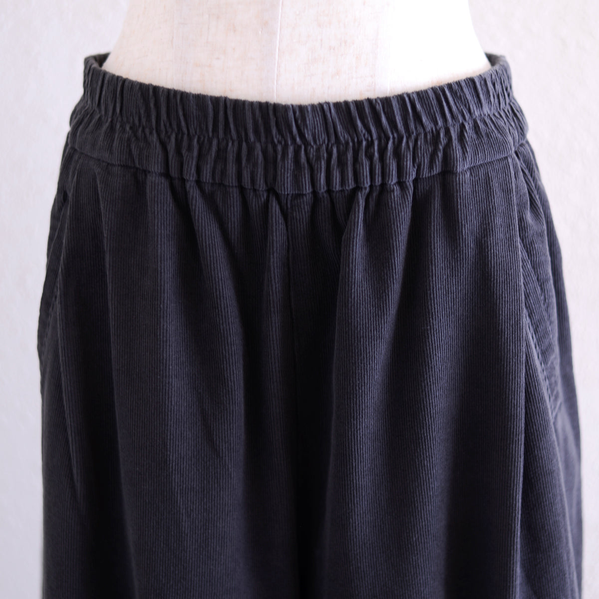 コットンイージーバレルパンツ Dark Brown