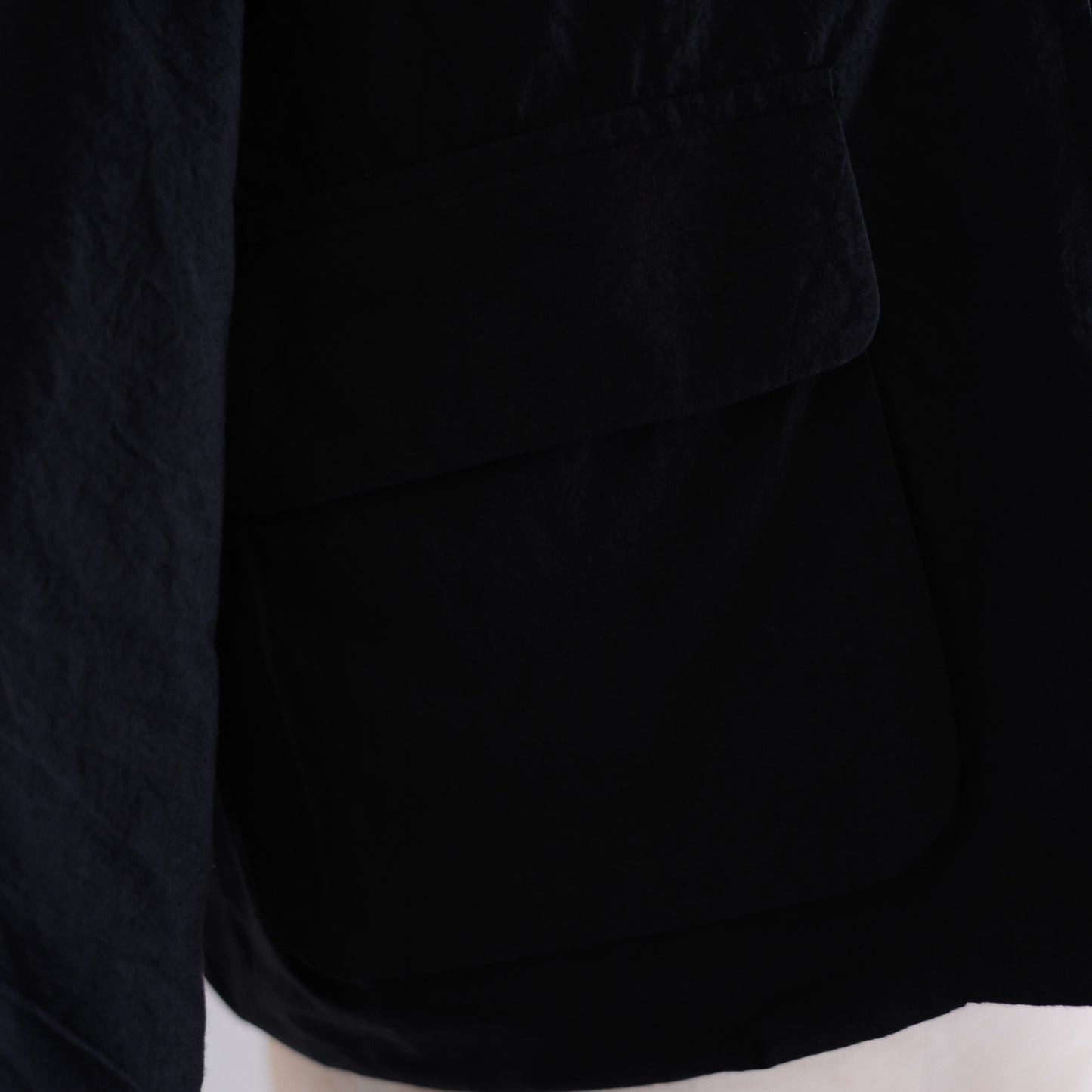 Cotton Quilted Reversible Jacket Black