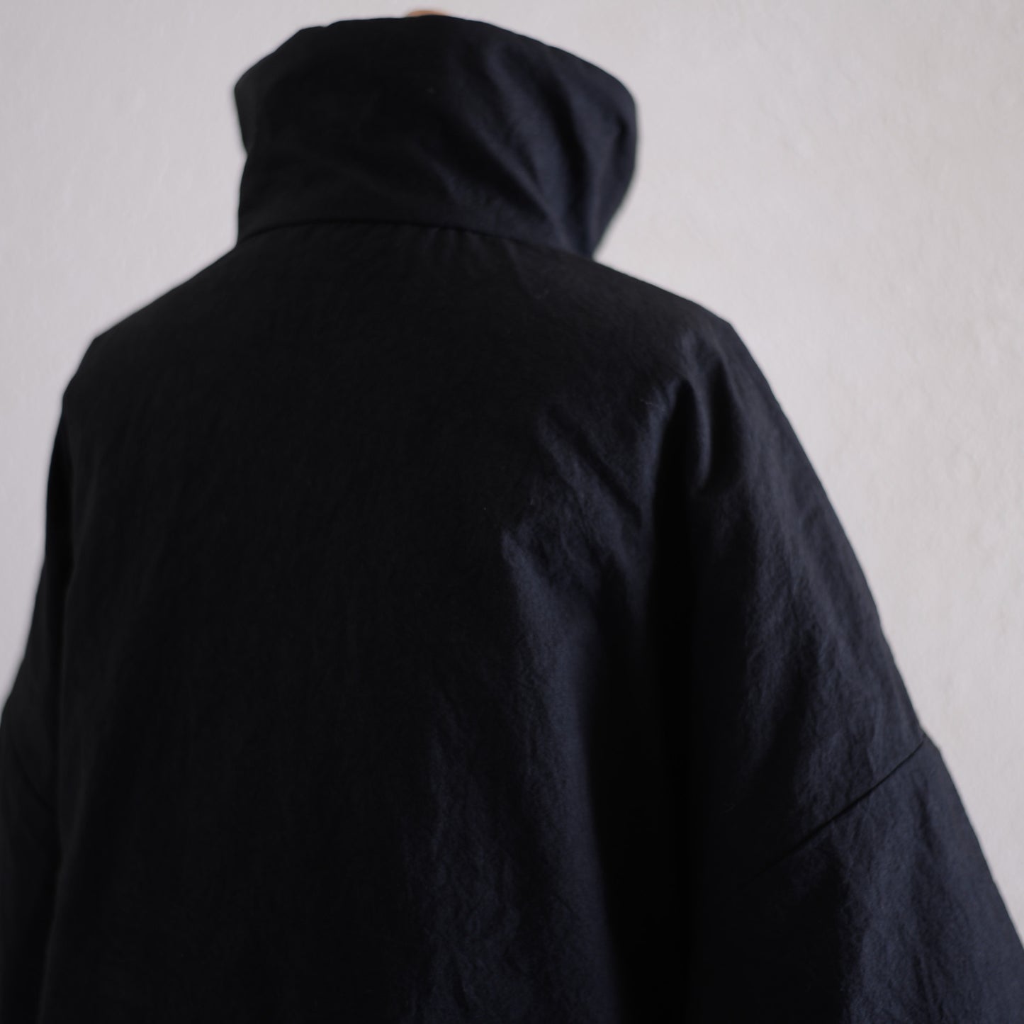 Cotton Quilted Reversible Jacket Black