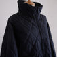 Cotton Quilted Reversible Jacket Black