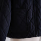 Cotton Quilted Reversible Jacket Black