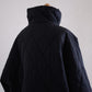 Cotton Quilted Reversible Jacket Black