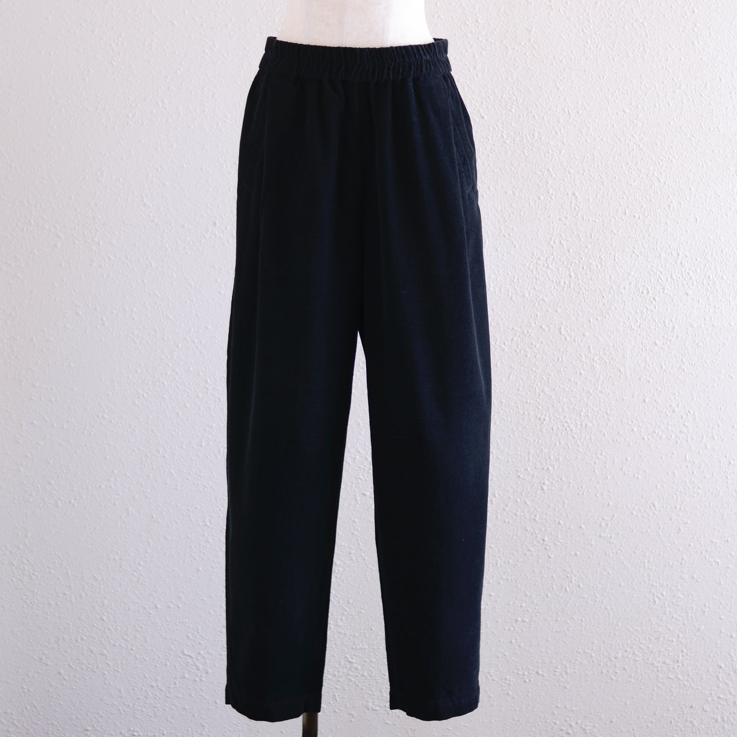 コットンイージーバレルパンツ Black