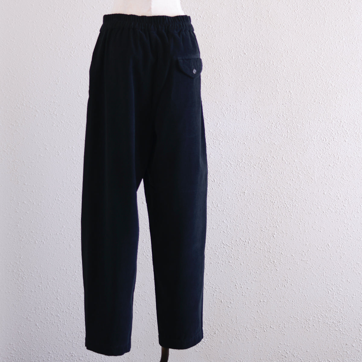 コットンイージーバレルパンツ Black