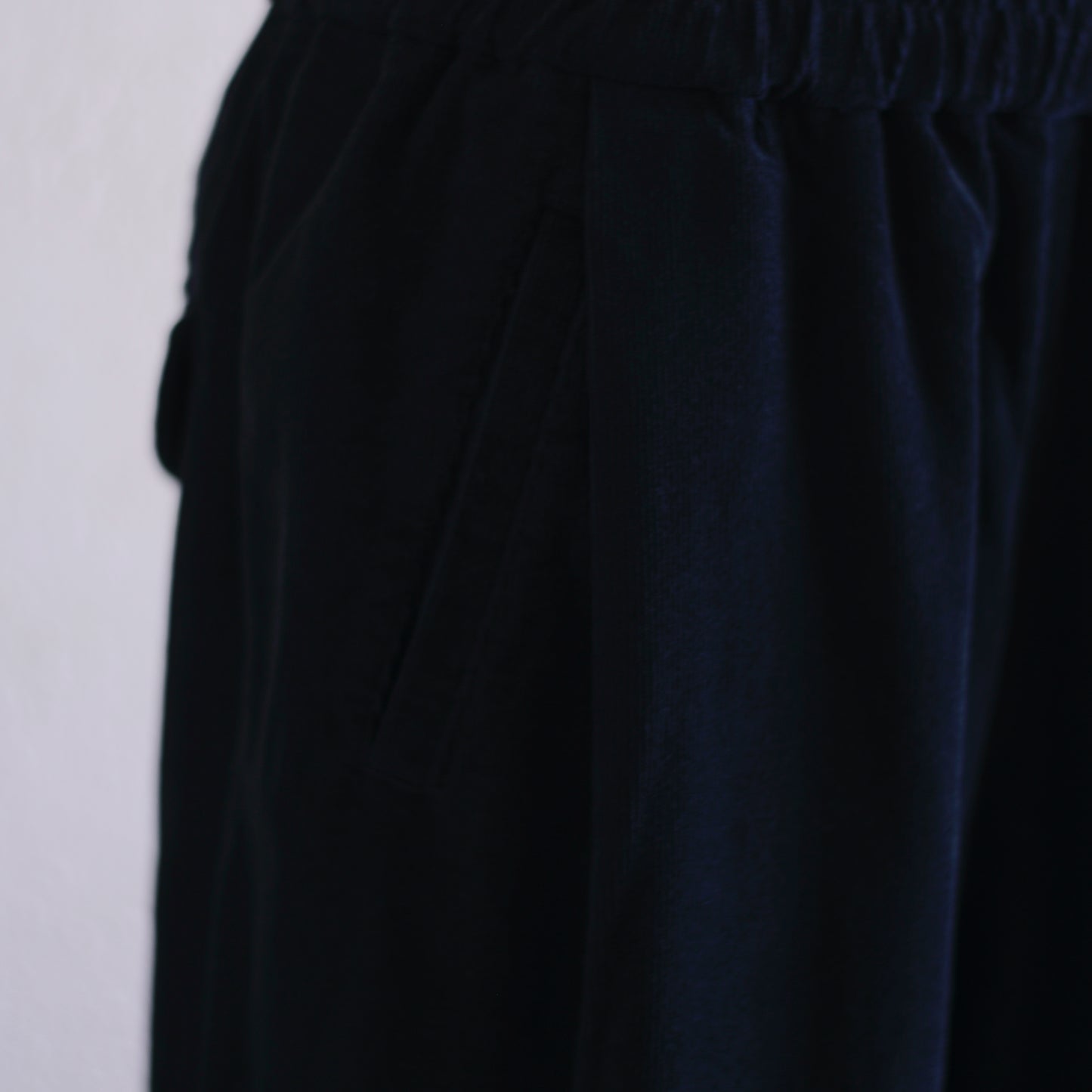 コットンイージーバレルパンツ Black