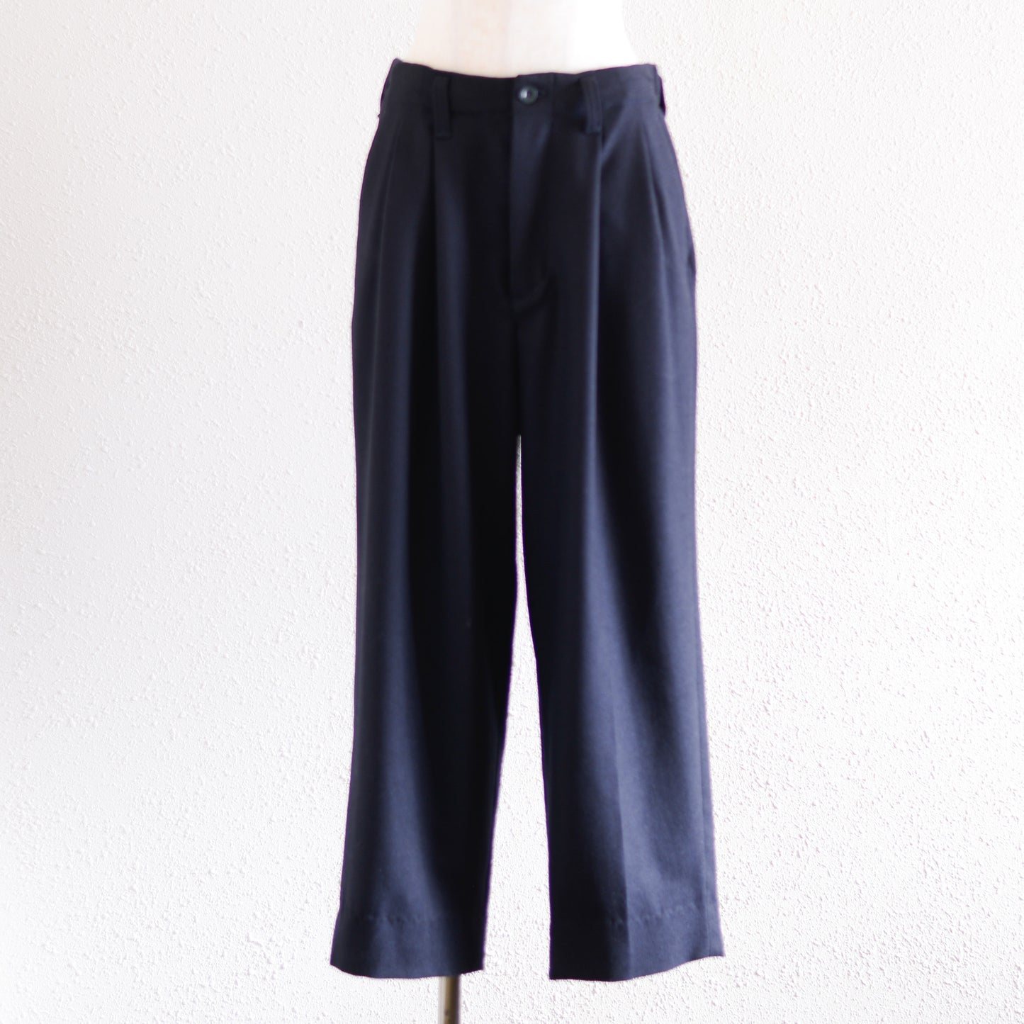 트위드 테이퍼드 팬츠 Black