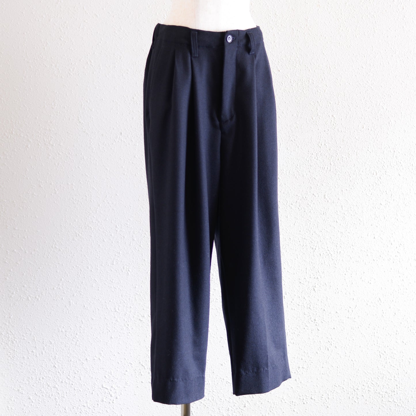 트위드 테이퍼드 팬츠 Black