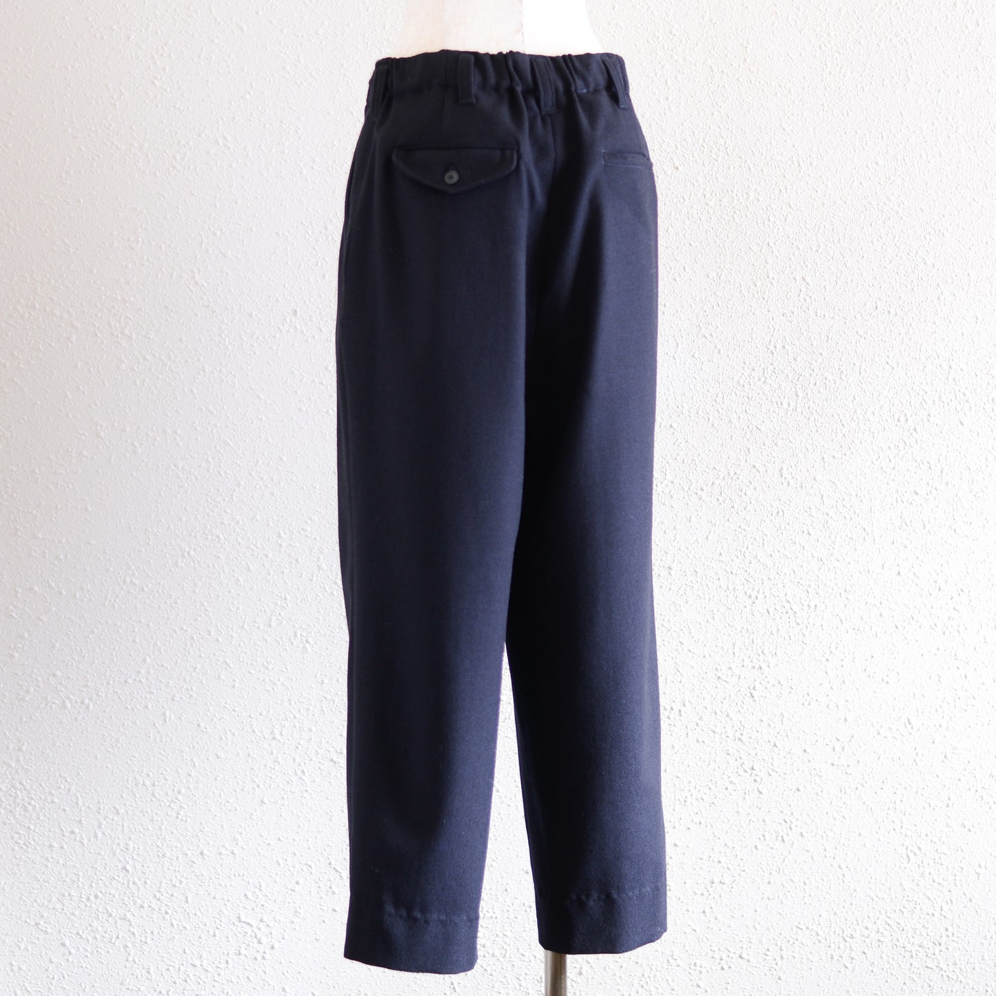 트위드 테이퍼드 팬츠 Black